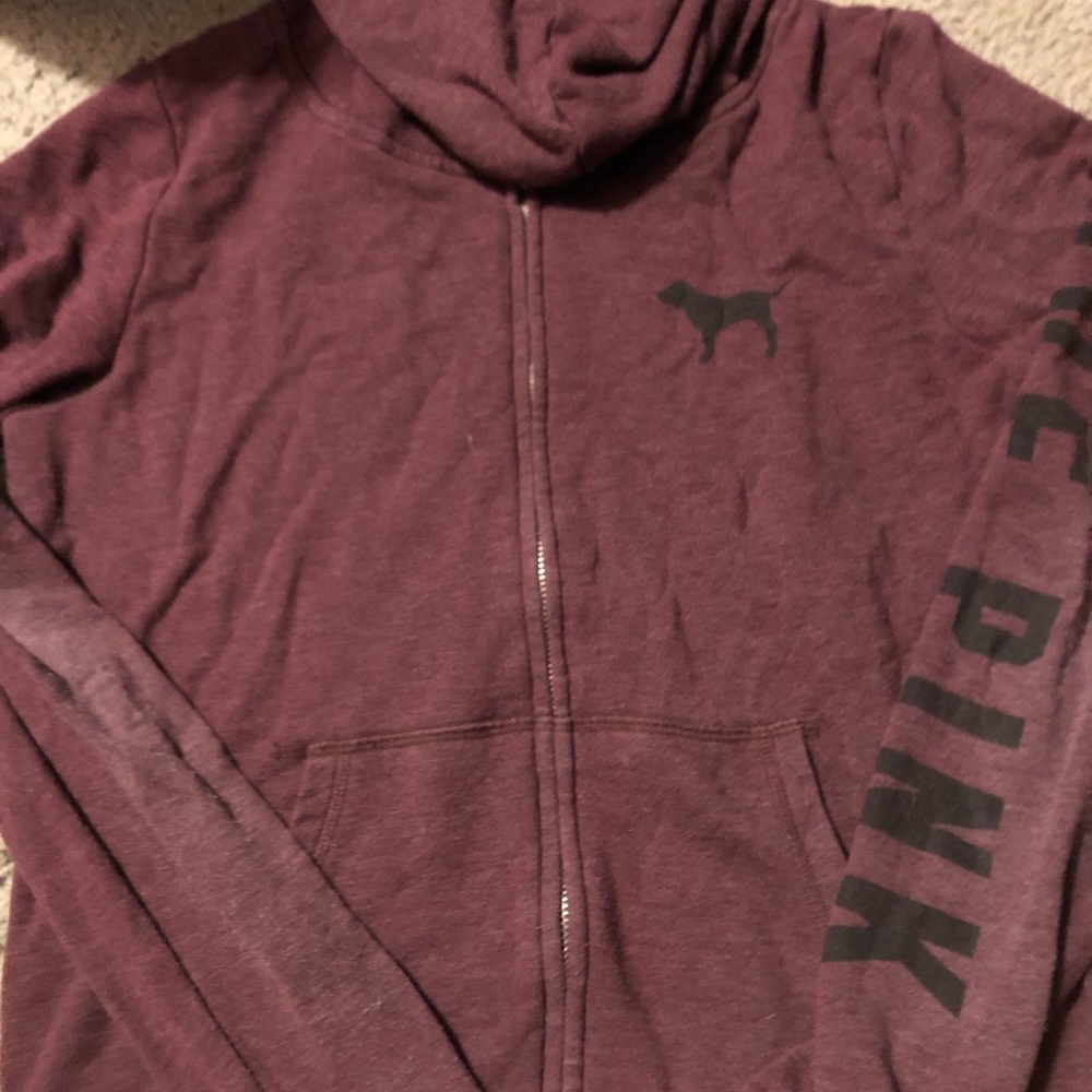 Pink zip up
